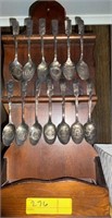 Silver Spoon Collection of some of the 50 States