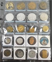 Lot of 20 Different Tokens, Tool Tags, Medals and