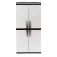 $229  Gray Garage Cabinet Plastic (35W x 71H x 18D
