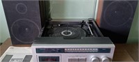 Vintage JC Penny Turntable Stereo Set w Speakers