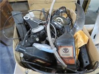 BOX LOT OF HARLEY PARTS