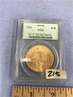 Choice on 4 (215-218): US Lady Liberty Gold $20 co