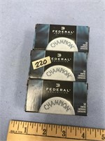 Choice on 2 (220-221):  3 boxes Federal ammunition
