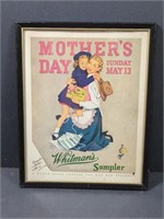1951 Whitman's Sampler Mothers Day Lithograph