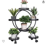 UNHO METAL PLANT STAND 6 POTTED FLOWER POT HOLDER