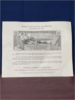 Engraving of 1896 $1 Silver Certificate 80th