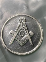 Masonic 1 Gram Silver Round