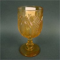 (Maker, Pattern?) Stemmed Wine Glass – Marigold