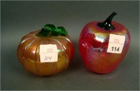 Contemporary Iridized Fruit: Pumpkin, Orange and