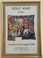 B - ROLF KNIE FRAMED ART 28X20" (M3)