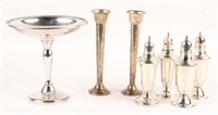 WEIGHTED STERLING SILVER PIECES - SHAKERS, COMPOTE