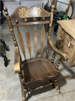 Solid wood rocking chair