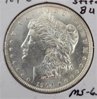 1904-O Morgan Silver Dollar, Higher Grade