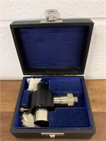 Filar measuring eyepiece in fitted case