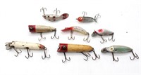 (8) Vintage Heddon Fishing Lures