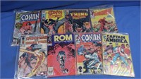 8 Marvel Comics incl Conan, Spiderman, Thing