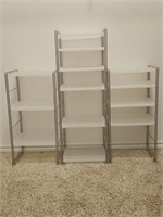 3-  Shelf Units (2) 13 X 10 X 26½ " & (1) 13 X 10