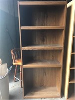 Wooden 4 section shelf