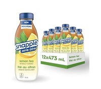 Snapple Zero Ice Tea, 473mL x12