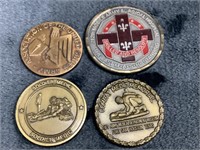 Group of Vintage Military Tokens