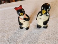 Vintage Willie & Millie Penguin S&P Shakers