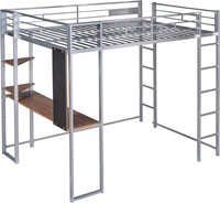 $234 - Full Metal Loft Bed, Metal High Loft Bed