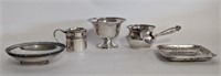 5 Pieces Antique Sterling Silver 386 grams
