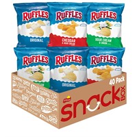 Ruffles Potato Chips, Variety Pack, 1 Ounce (Pack