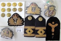 Naval Officers bullion patches & buttons