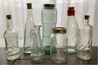Collection of Decorative Glass Jars