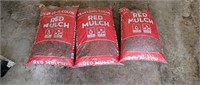 3 New Bags of Red Mulch