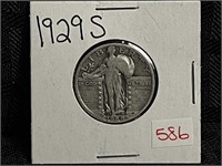 1929S WALKING LIBERTY QUARTER