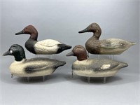 4 Victor Veri-Lite Paper Mache Duck Decoys