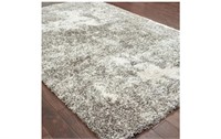 Stormy gray area rug