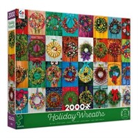Ceaco 2000-Piece Holiday Wreaths Jigsaw Puzzle