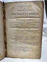1834 large English Version Polyglott Bible