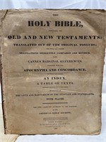 1839 Large Holy Bible old New Testament