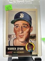 WARREN SPAHN BASEBALL CARD