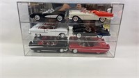 6 Die Cast Road Signature Model Cars With Display