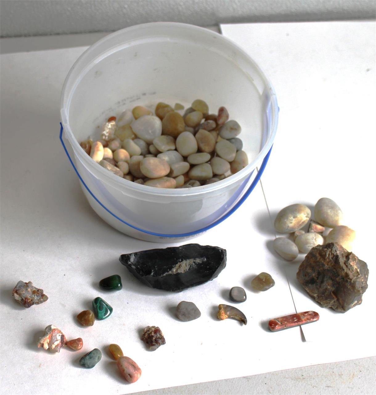Natural & Polished Stones & Claw