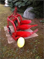 Massey Harris 3pth 3 Bottom Plow c/w Colters