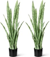 2 Pack 3.17 Ft Artificial Snake Plant