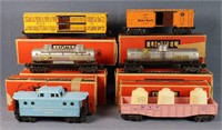 (6) Vintage Lionel O-Gauge Train Cars