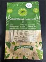 NEW - 50pc Straw Wheat Floss Picks