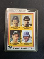 TOPPS 1978  ROOKIE SHORT STOPS