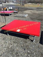 RED METAL ROLLING WORK TABLE