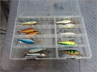 assortment of fishing lures - #9 shad raps