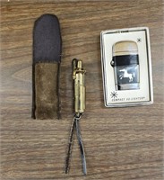 WWl British Trench Art Lighter and Sargio