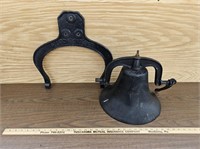 Large Cast Iron Bell, 15" diameter, Marked 1776