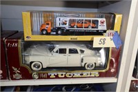 Die Cast Cars- '48 Tucker, Dodge Semi & Car